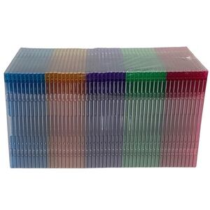 Slim Jewel Cases for CD and DVD’S- Multi-Color (50ct.) (NWOT)